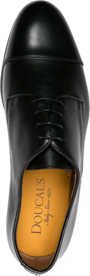 Lace-Up Patent Leather Derby Shoes - Image 4