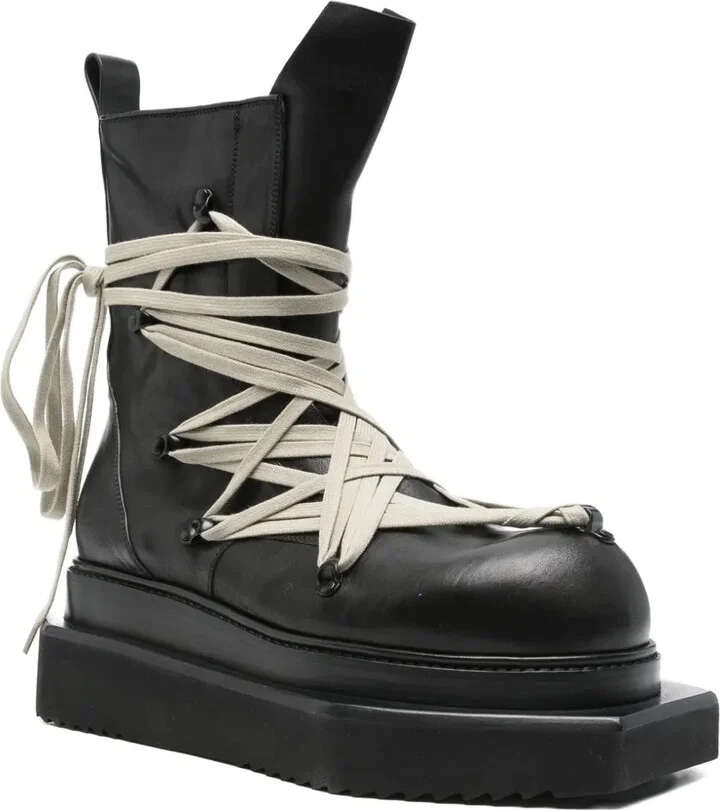 Lace-Up Platform Boots - Image 2