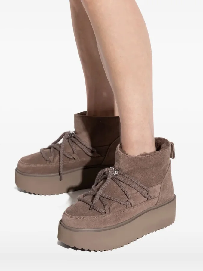 Lace-Up Platform Boots - Image 4