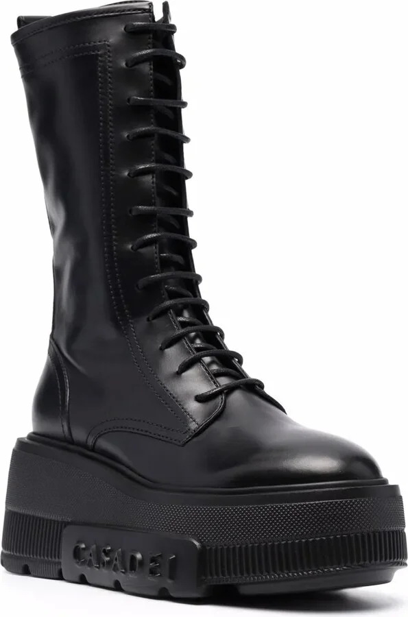 Lace-Up Platform Boots - Image 2