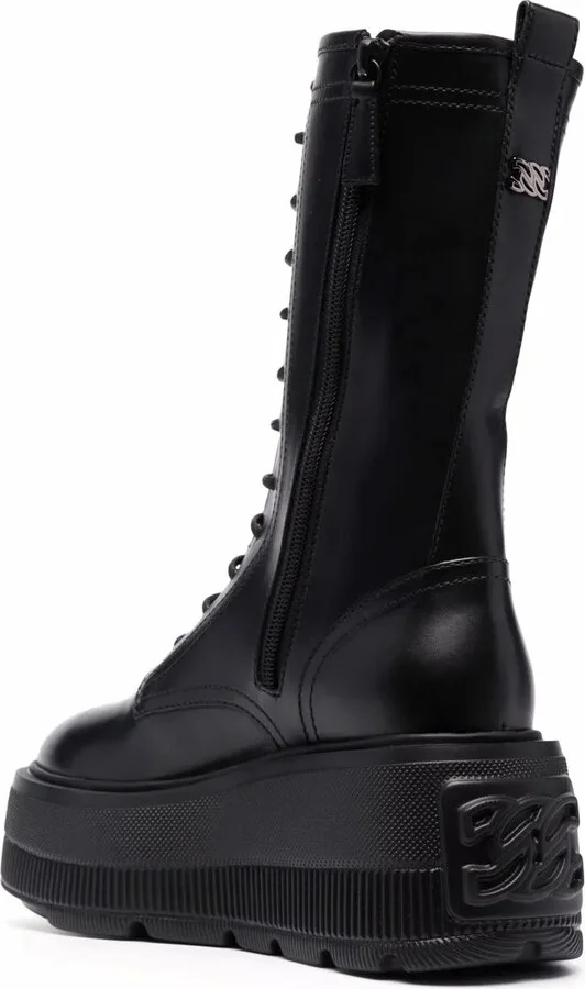Lace-Up Platform Boots - Image 3