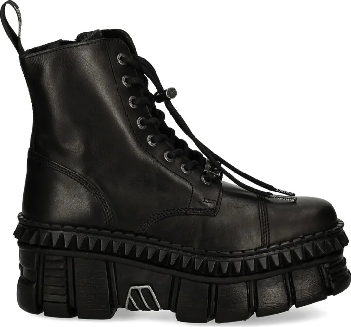 Lace-Up Platform Boots