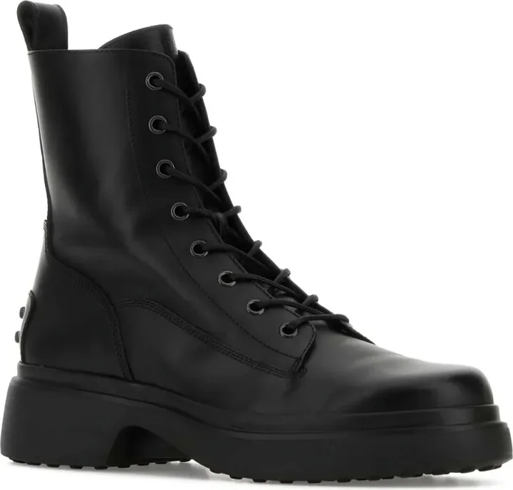 Lace-Up Platform Combat Boots - Image 2