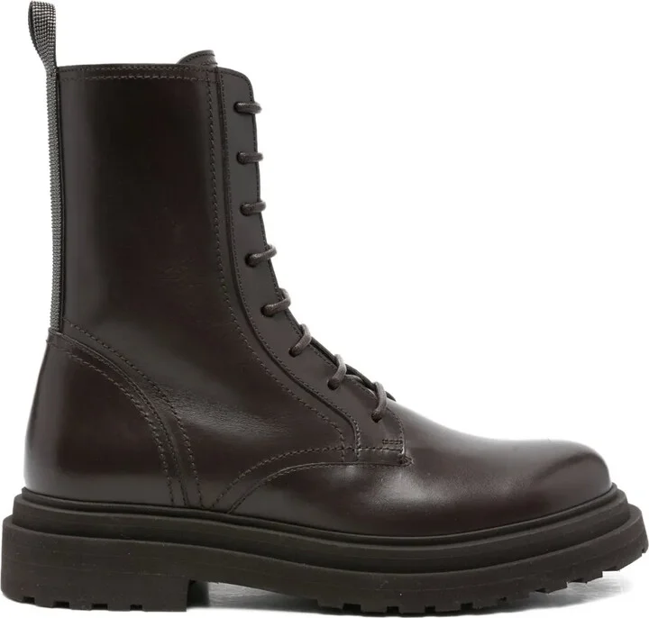 Lace-Up Platform Combat Boots