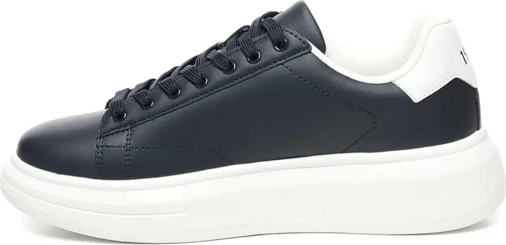 Lace-Up Platform Low-Top Sneakers - Image 4