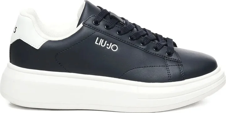 Lace-Up Platform Low-Top Sneakers
