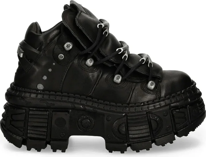 Lace-Up Platform Sneakers