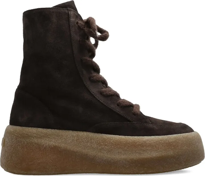 Lace-Up Platform Sneakers
