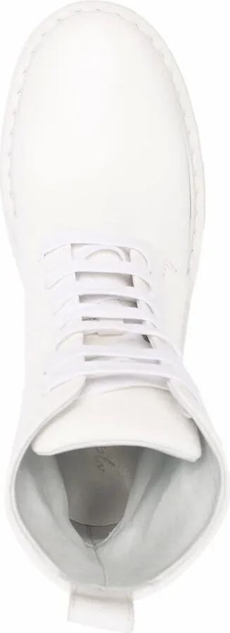 Lace-Up Platform-Sole Leather Boots - Image 4