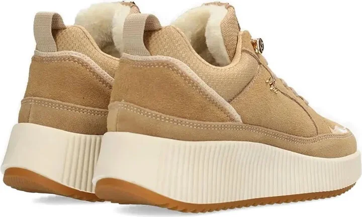 Lace-Up Platform Suede Sneakers - Image 3