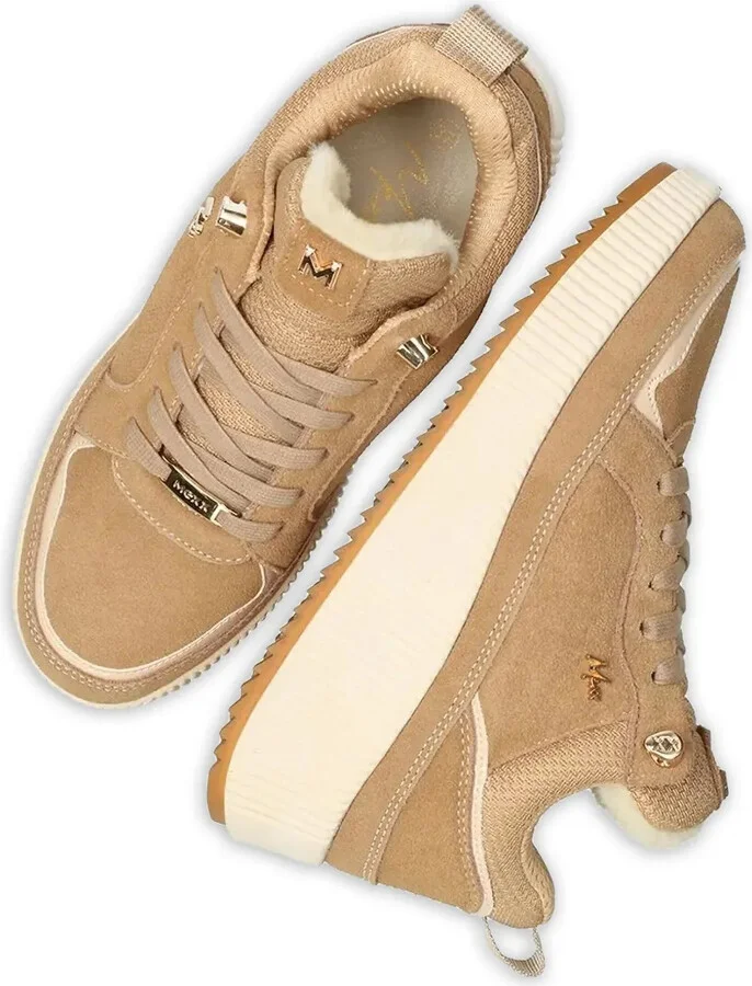Lace-Up Platform Suede Sneakers - Image 5