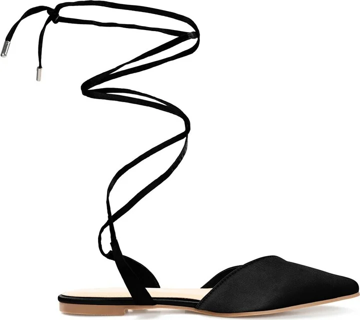 Lace-up Pointed-toe Flat - Image 3