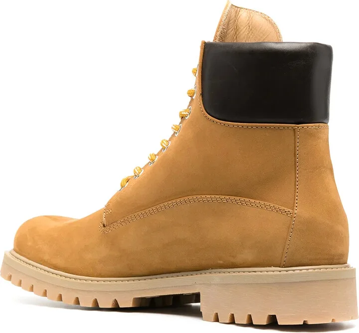 Lace-Up Ridged Sole Boots - Image 3