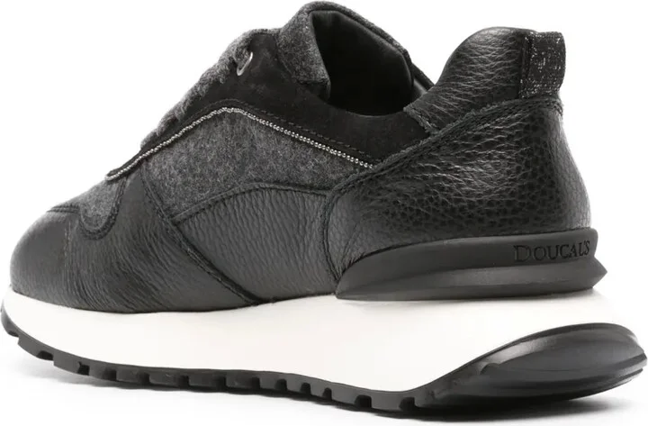 Lace-Up Ridged-Sole Sneakers - Image 3