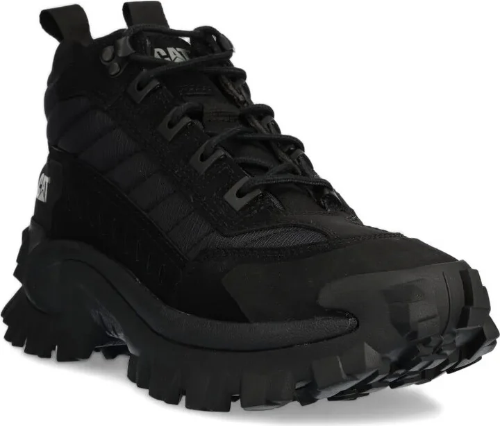 Lace-Up Ridged-Sole Sneakers