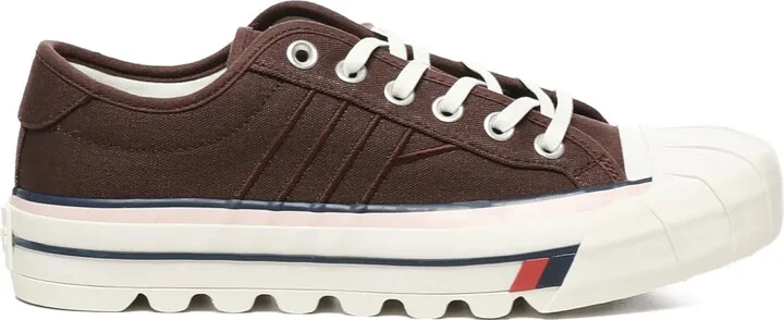 Lace-Up Round-Toe Sneakers