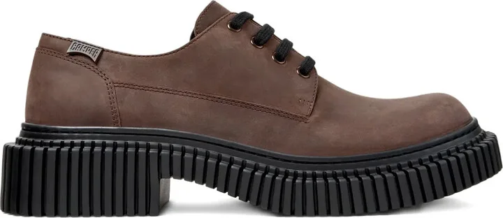 Lace-Up Rounded-Toe Shoes