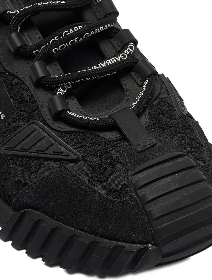 Lace-Up Rubber-Sole Sneakers - Image 5