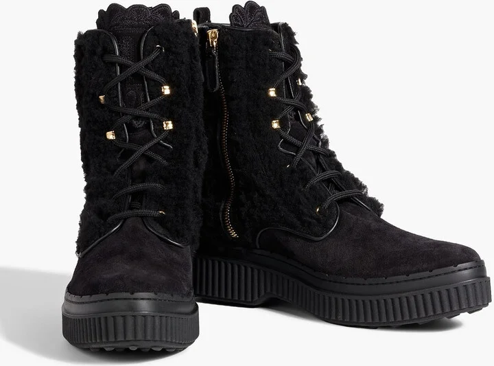 Lace-up shearling ankle boots - Image 2