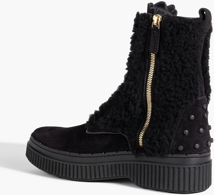Lace-up shearling ankle boots - Image 3