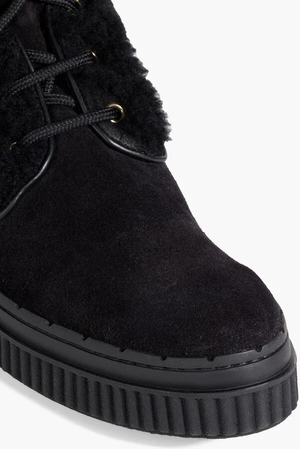 Lace-up shearling ankle boots - Image 4