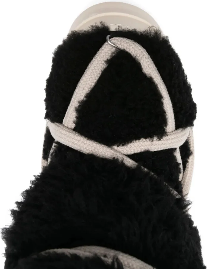 Lace-Up Shearling Boots - Image 4