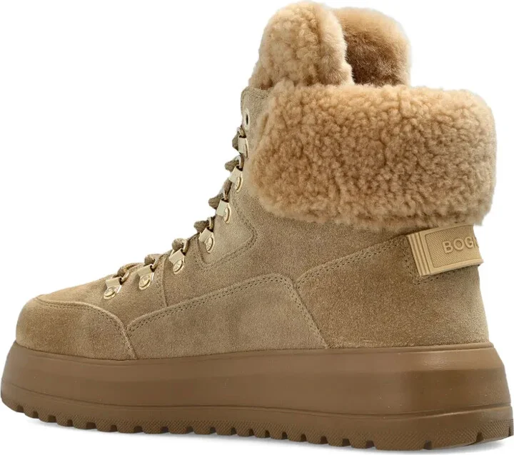 Lace-Up Shearling Boots - Image 3