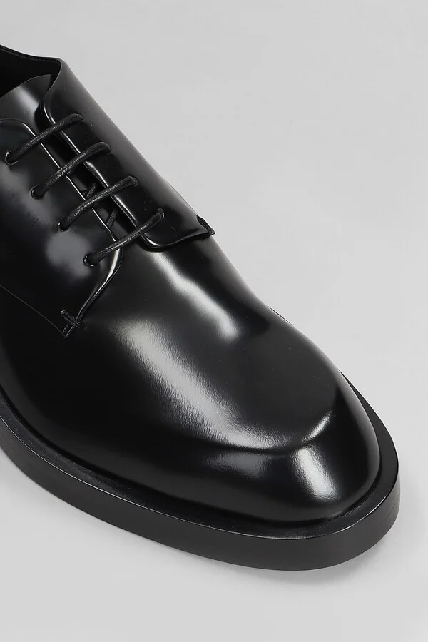 Lace Up Shoes In Black Leather - Image 5