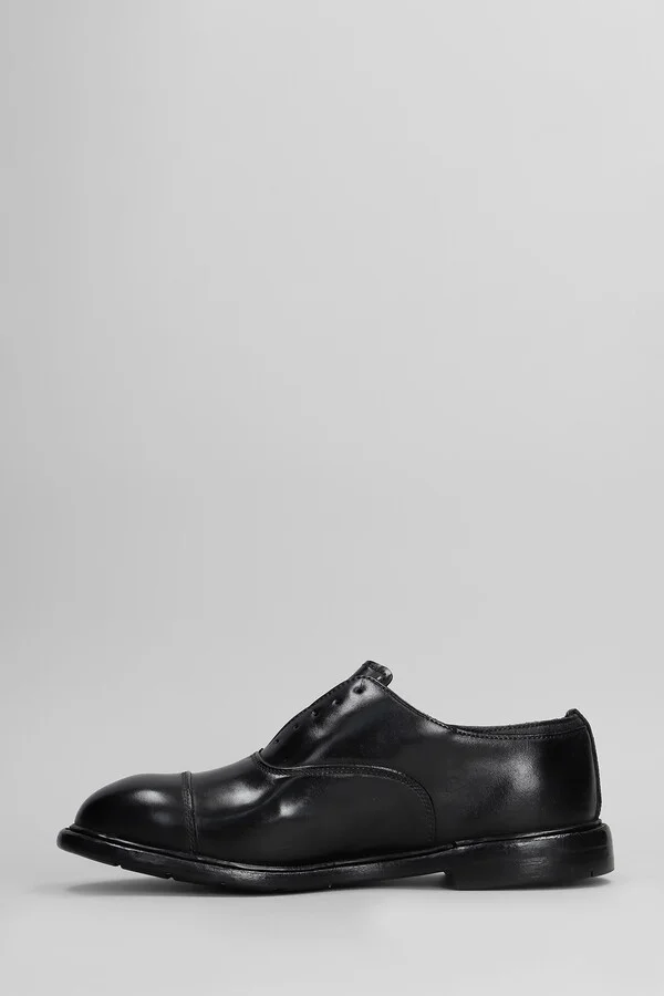 Lace Up Shoes In Black Leather - Image 3