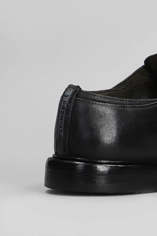 Lace Up Shoes In Black Leather - Image 5