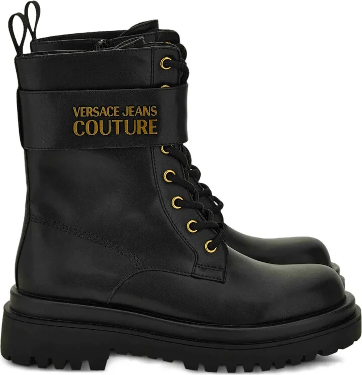 Lace-Up Strap Boots