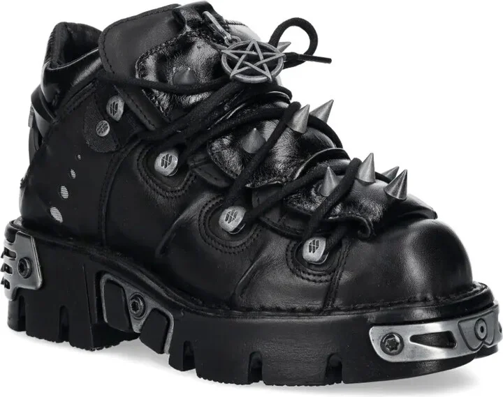 Lace-Up Stud-Details Sneakers - Image 2