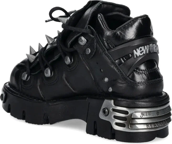 Lace-Up Stud-Details Sneakers - Image 5