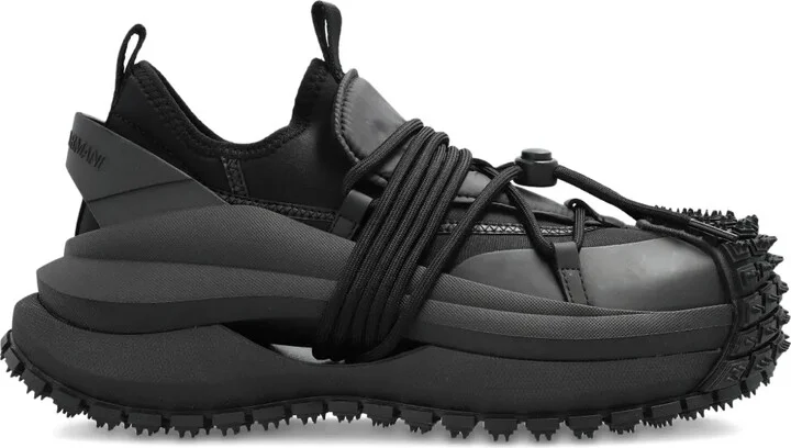 Lace-Up Studded Sneakers