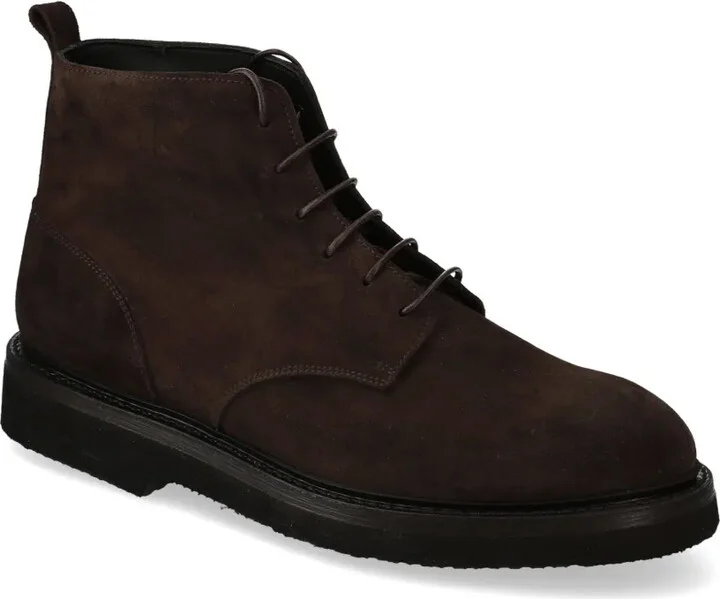 Lace-Up Suede Ankle Boots - Image 2