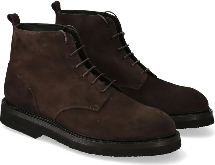 Lace-Up Suede Ankle Boots - Image 4