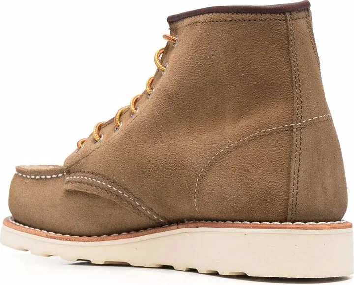 Lace-Up Suede Ankle Boots - Image 3
