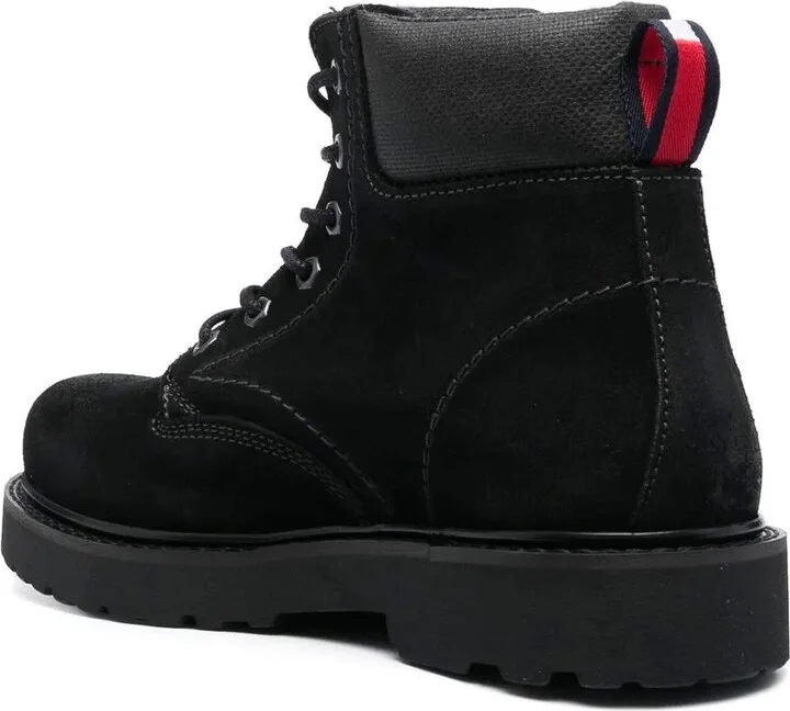 Lace-Up Suede Ankle Boots - Image 3