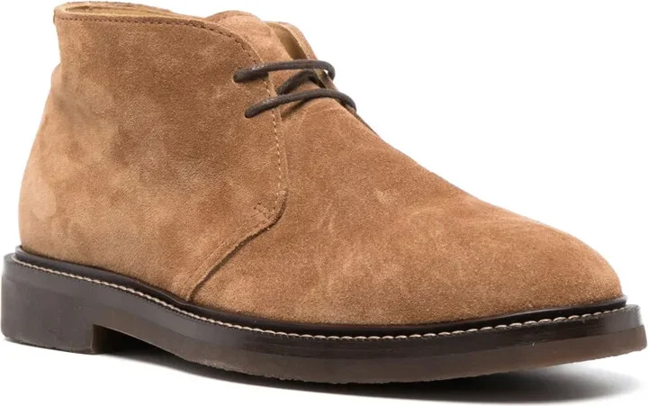Lace-Up Suede Ankle Boots - Image 2