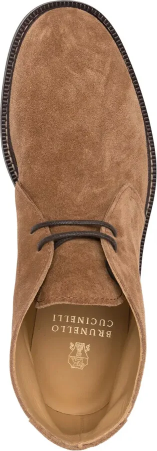 Lace-Up Suede Ankle Boots - Image 4