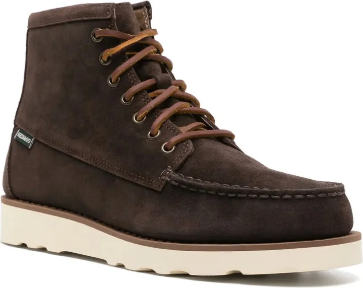 Lace-Up Suede Ankle Boots - Image 2