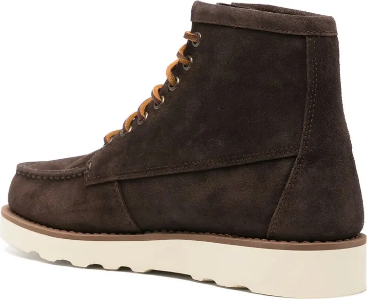 Lace-Up Suede Ankle Boots - Image 3