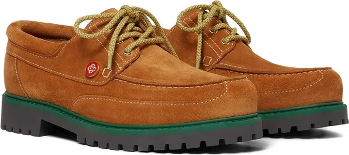 Lace-Up Suede Boat Shoes - Image 2