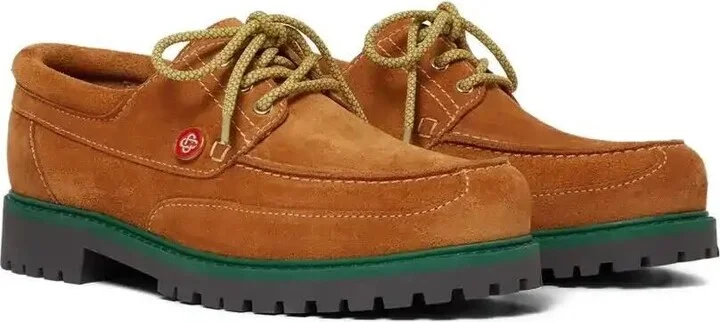 Lace-Up Suede Boat Shoes - Image 2