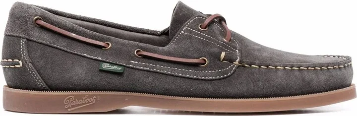Lace-Up Suede Boat Shoes