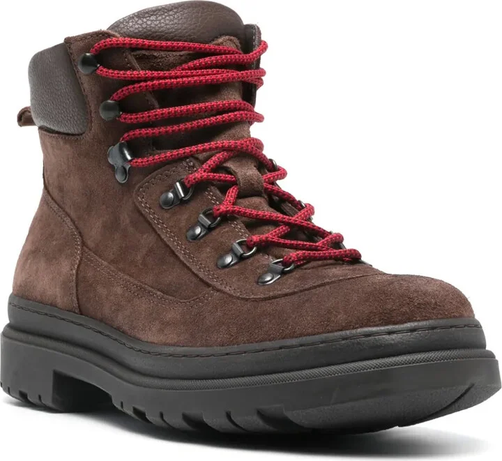 Lace-Up Suede Boots - Image 2