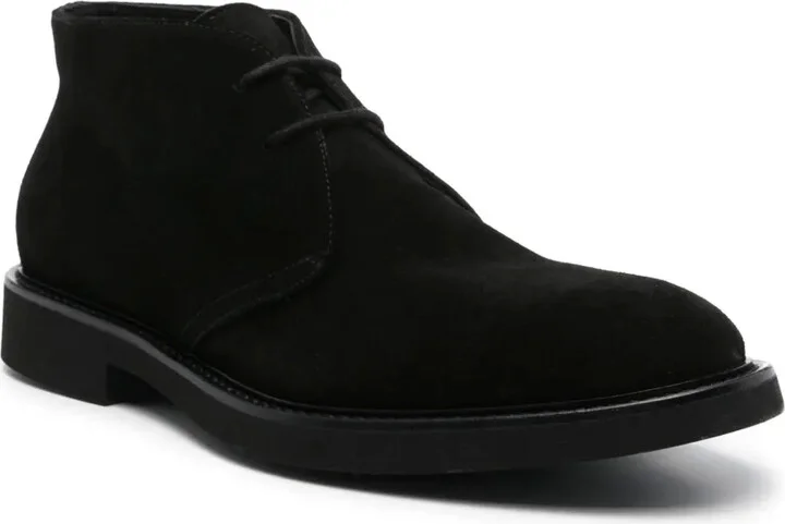 Lace-Up Suede Boots - Image 2