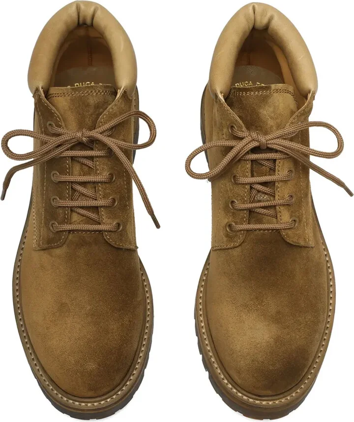 Lace-Up Suede Boots - Image 4