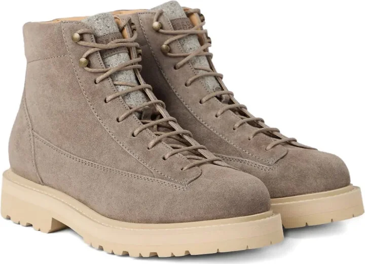 Lace-Up Suede Boots - Image 2