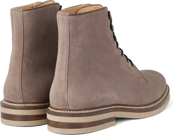 Lace-Up Suede Boots - Image 3